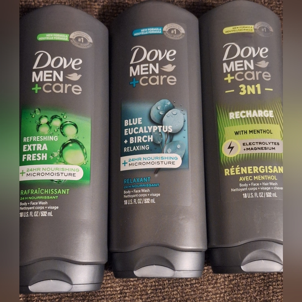 Men+Care Refreshing Cleanser Set - Extra Fresh, Blue Eucalyptus, 3-in-1 Recharge
